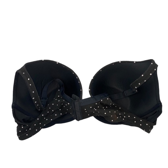 Cacique Size 50C Black and White Polka Dot Underwire Lined Back Closure‎ Bra - Picture 3 of 5
